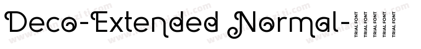 Deco-Extended Normal字体转换